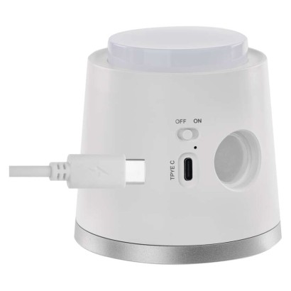 LED Schreibtischlampe ABBIE, wiederaufladbar, weiss