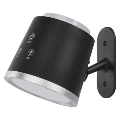 LED Schreibtischlampe ABBIE wiederaufladbar, schwarz