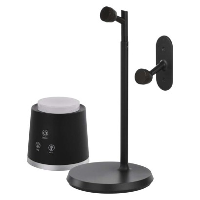 LED Schreibtischlampe ABBIE wiederaufladbar, schwarz