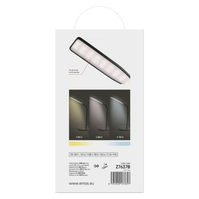 LED Schreibtischlampe OSCAR, schwarz