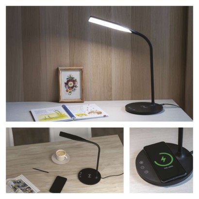 LED Schreibtischlampe OSCAR, schwarz
