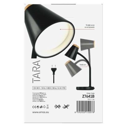 LED Schreibtischlampe TARA, schwarz