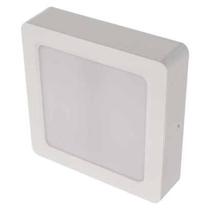 Panel LED natynkowy RUBIC 2w1, kwadrat, biały, 18W, naturalna biel