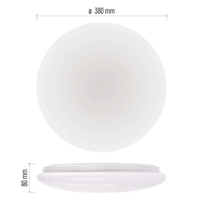 LED lampa FIONI, 24 W, neitrāli balta, IP44