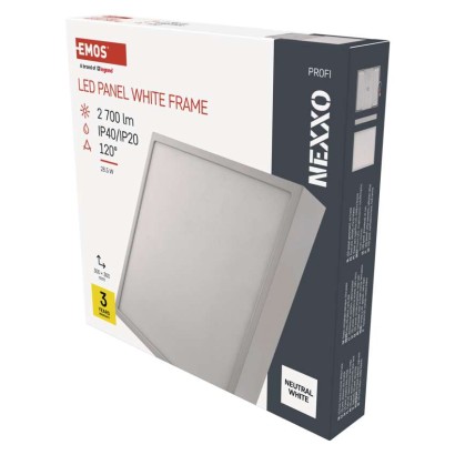 LED lampa NEXXO, balta, 28,5W,Neitrāli balta