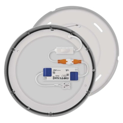 LED šviestuvas NEXXO šlifuoto nikelio, 22,5 cm, 21 W, šiltai / neutraliai baltas