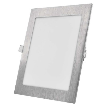 LED panel NEXXO, vgradni,  kvadratni, srebrn, 18W, nastavljiva CCT