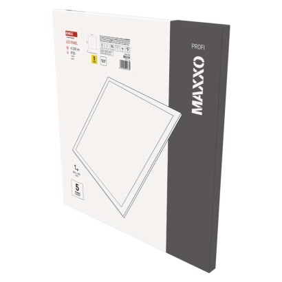 LED panelis MAXXO, 60 x 60 cm, 36W, 4320 lm, neitrāli balts