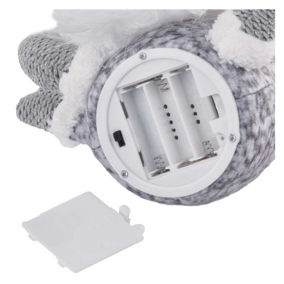 LED karácsonyi manó, 35 cm, 3× AA, beltérre, meleg fehér