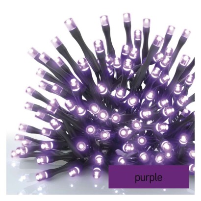 Standarta LED savienojošā virtene, 10 m, lietošanai ārā un iekštelpās, violeta