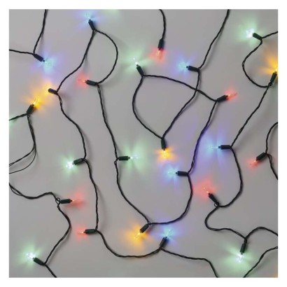 LED Weihnachtliche Lichterkette – traditionell, 22,35 m, Außen und Innen, Multicolor