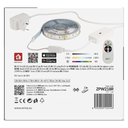 GOSMART REZULTĀTĀ SIKSNA 11W 750lm 2m WIFI RGBCCT