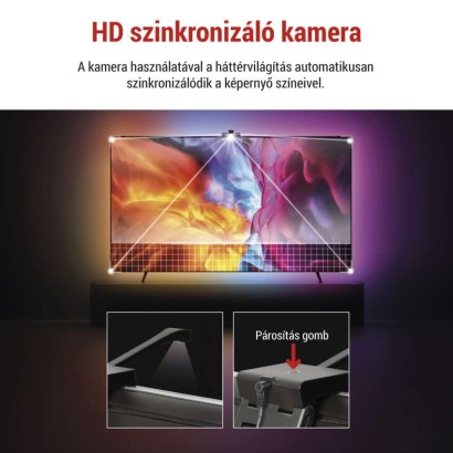 GoSmart Ambient LED RGB világítás TV-hez 65“ (164 cm)