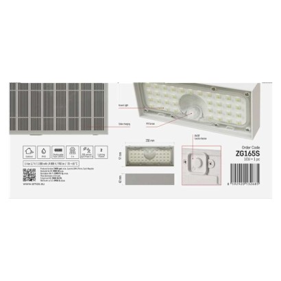LED-Leuchte BRIXO mit PIR, neutralweiss
