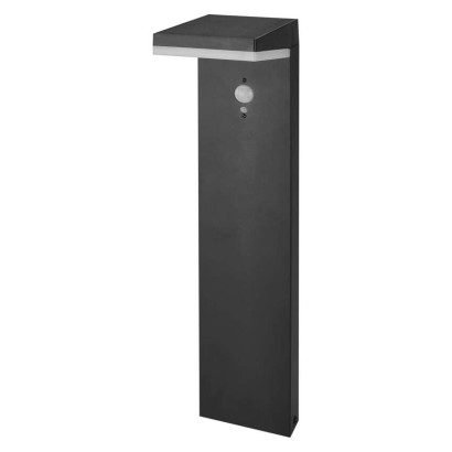 LED dārza gaismeklis kolonna, saules, PIR, VEREA, 10,7 × 15,4 × 50 cm