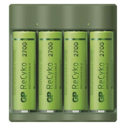 GP USB nabíjačka batérií Everyday B421 + 4AA GP ReCyko 2700