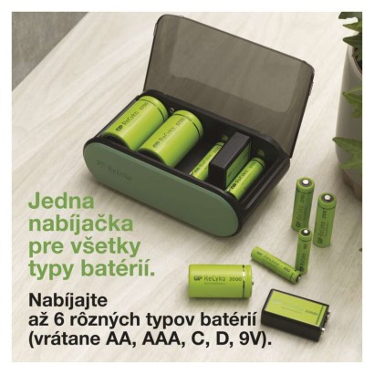 Univerzálna nabíjačka batérií GP B631