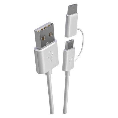Power bank EMOS Alpha 20, 20000 mAh, biely + kabel USB-C
