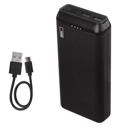 Power bank EMOS Alpha2 20, 20 000 mAh, 10 W, čierny