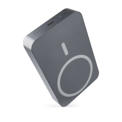 Bezvadu ārējais akumulators WI 1046, 10 000 mAh, 20 W, pelēks