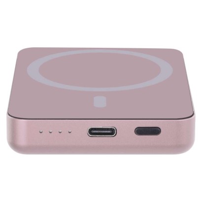 Power bank EMOS WI 522, 5 000 mAh, 20 W+Wireless, lososová