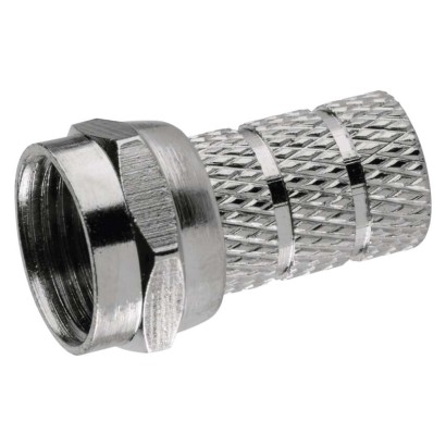 Konnektor F-Stecker für Koaxialkabel 3C2V, 10 Stk.