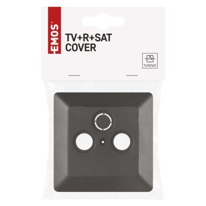Kryt TV+R+SAT, antracit
