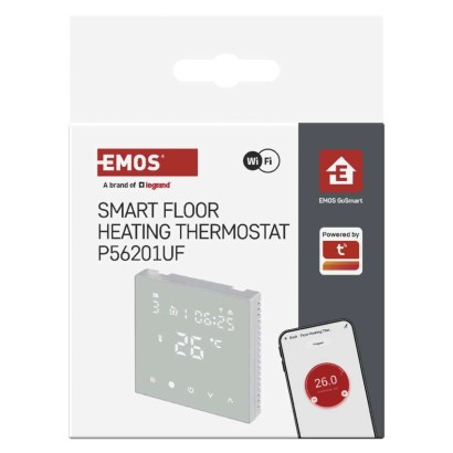 Inteligentny termostat pokojowy do ogrzewania podłogowego, GoSmart z WiFi, P56201UF
