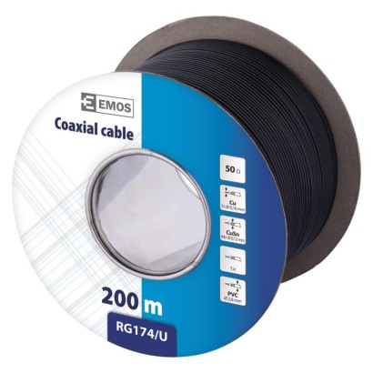 Koaxiálny kábel RG174U, 200m