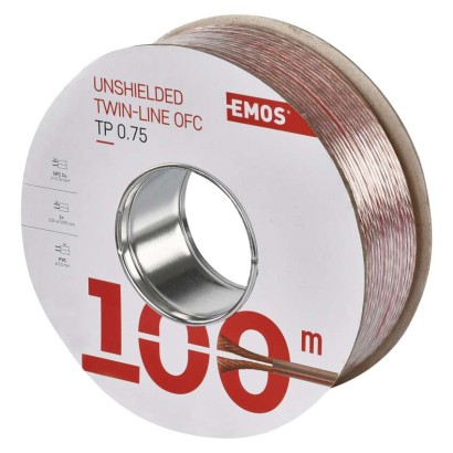 UTP-Kabel 2x0,75mm transparent, 100m