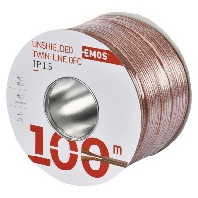 UTP-Kabel 2x1,5mm transparent, 100m