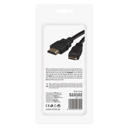 High Speed HDMI Kabel 2.0 A Stecker – C Stecker 1,5m