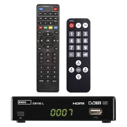 Zestaw dla Seniora – dekoder DVB T2 + pilot SENIOR
