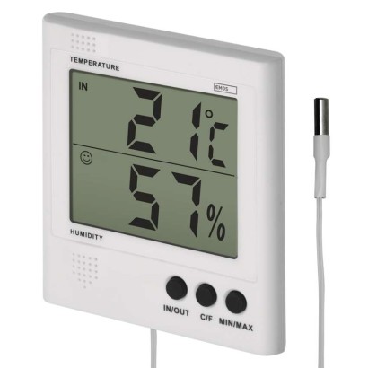 Digitales Thermometer mit Hygrometer, kabelgebundener Sensor E8471