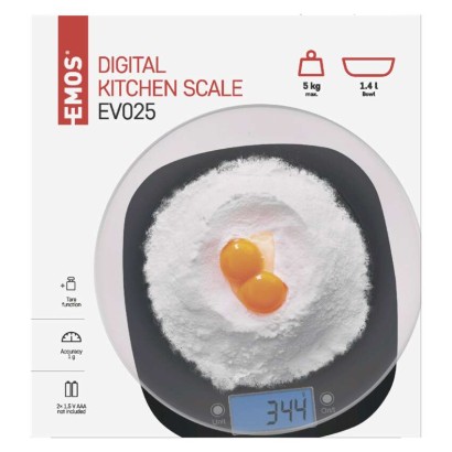 Digitale Küchenwaage EV025 schwarz