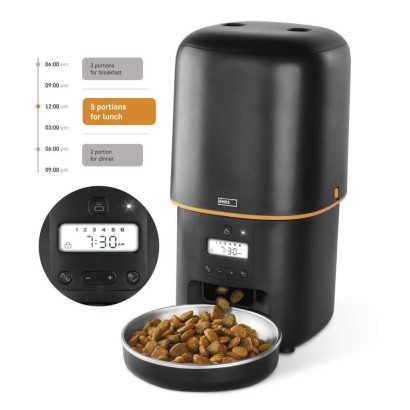 Pet Care Futterspender, 4 l, schwarz
