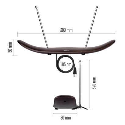 #ANTENNA INDOOR CITY WOOD–C500