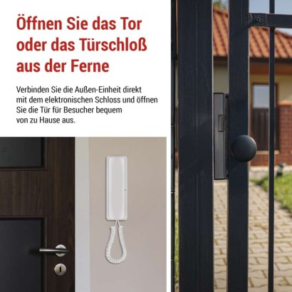 Kabelloses Heim-Audio-Türsprechset H1088, 1 Teilnehmer