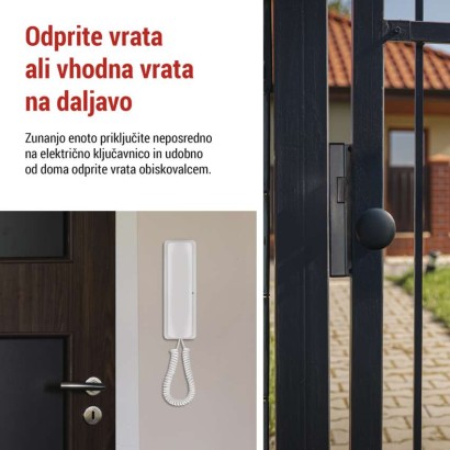 Brezžični komplet domačega avdio domofona H1088, 1 udeleženec