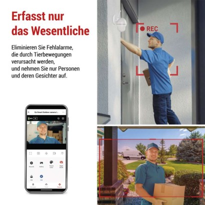 GoSmart Rotierende Outdoor IP Kamera mit WiFi IP-800 WASP, weiß