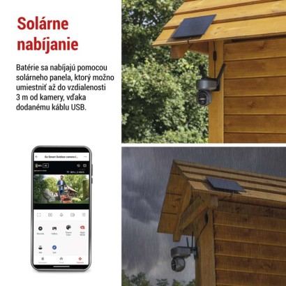 GoSmart Vonkajšia otočná kamera IP-6000 OWL s 4G/LTE, šedá