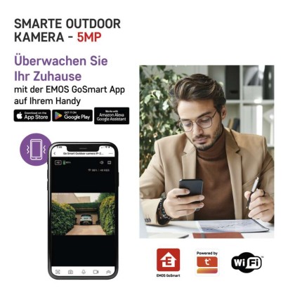 GoSmart Outdoor IP Kamera mit WiFi IP-210 SNAP, batteriebetrieben