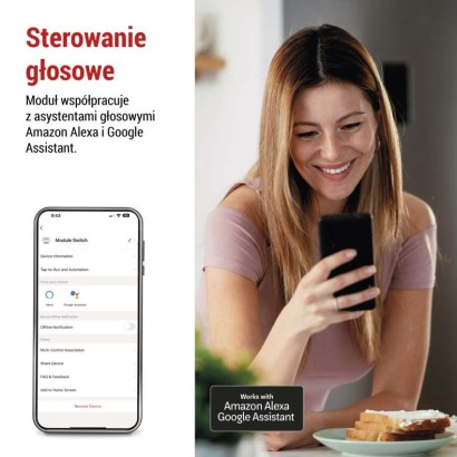 GoSmart Moduł włączeniowy IP-2103SZ, ZigBee, 1-kanałowy, bez przewodu zerowego