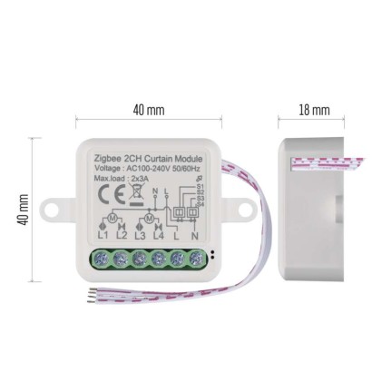GoSmart Moduł rolety IP-2122CZ, ZigBee, 2-kanałowy