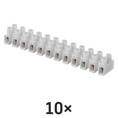Kostka terminal block 12x6,00 mm biała 10 szt