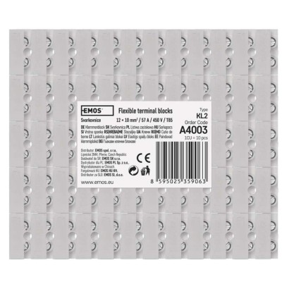Lüsterklemme 12x10,0 mm weiss