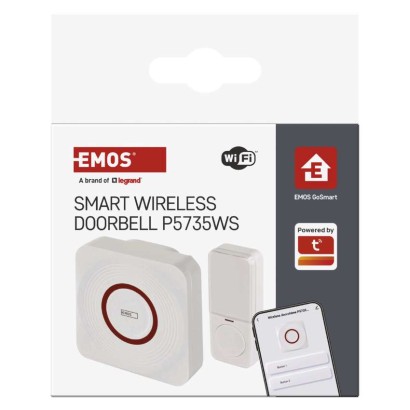 GoSmart Dzwonek bezprzewodowy z WiFi, biały