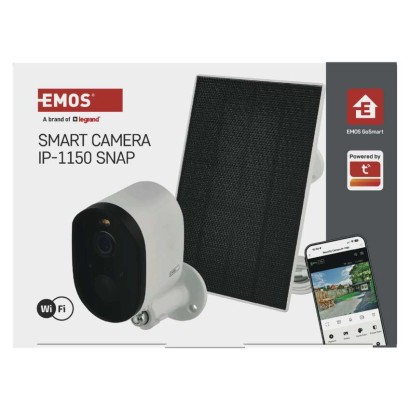 GoSmart Kamera zewnętrzna IP-1150 SNAP z WiFi, akumulatorem i panelem solarnym