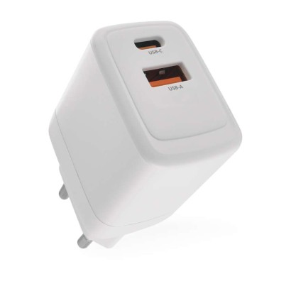 Universāls USB sienas lādētājs GaN, PD 20 W maks.
