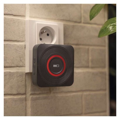 GoSmart Dzwonek bezprzewodowy z WiFi, srebrny